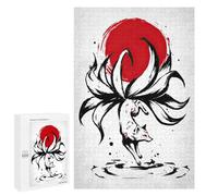 1000 PCS Rompecabezas para Adultos Kitsune Nine Tailed Fox Rompecabezas para Adultos Juegos Relajantes Corte De Precisión Cumpleaños Y Navidad 1000 PCS