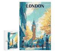 1000 PCS Rompecabezas para Adultos London England Travel Rompecabezas para Adultos Juegos Familiares Regalos para Mujeres Interacción Entre Padres E Hijos 1000 PCS