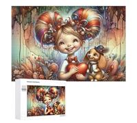 1000 PCS Rompecabezas para Adultos Magical Fantasy Child with Heart Rompecabezas para Adultos Juegos De Relajación Regalo De Cumpleaños Cumpleaños Y Navidad 1000 PCS