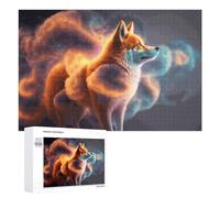 1000 PCS Rompecabezas para Adultos Magical Fox in Cosmic Clouds Rompecabezas para Adultos Juguete Decoración De Pared Pero Divertido Y Humorístico Desafiante De Completar 1000 PCS