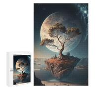 1000 PCS Rompecabezas para Adultos Moonlit Floating Island Rompecabezas para Adultos Juguete Decoración De Pared Mejora Los Recuerdos Regalos para Amigos Y Familiares 1000 PCS
