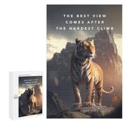 1000 PCS Rompecabezas para Adultos Mountain Tiger Majesty Rompecabezas para Adultos Juegos Relajantes Corte De Precisión Cumpleaños Y Navidad 1000 PCS