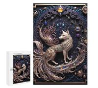 1000 PCS Rompecabezas para Adultos Mythological Fox Art Deco Rompecabezas para Adultos Juego De Ingenio Pero Divertidos Y Regalos Humorísticos para Amigos Y Familiares 1000 PCS