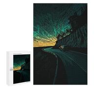 1000 PCS Rompecabezas para Adultos Night Drive on Winding Road Rompecabezas para Adultos Juegos Divertidos Regalos para Mujeres Desafiantes De Completar 1000 PCS