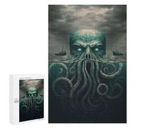 1000 PCS Rompecabezas para Adultos Ocean's Depths The Cthulhu Awakening Rompecabezas para Adultos Juguete Decoración De Pared Decoración del Hogar 1000 PCS