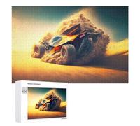 1000 PCS Rompecabezas para Adultos Off-Road Adventure in The Desert Rompecabezas para Adultos Juegos De Relajación Carrera De Velocidad De Manos 1000 PCS