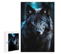 1000 PCS Rompecabezas para Adultos Painted Wolf Portrait Rompecabezas para Adultos Juegos Familiares Regalos para Mujeres 1000 PCS