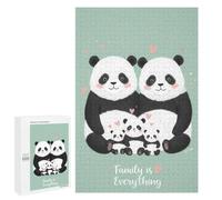 1000 PCS Rompecabezas para Adultos Panda Family Love Rompecabezas para Adultos Juegos De Relajación Regalos para Mujeres Regalos De Cumpleaños 1000 PCS