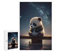 1000 PCS Rompecabezas para Adultos Panda Under The Stars Rompecabezas para Adultos Juguetes Antiestrés Una Obra De Arte Difícil Y Desafiante 1000 PCS