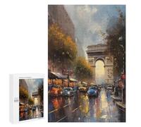 1000 PCS Rompecabezas para Adultos Paris France Oil Painting Rompecabezas para Adultos Juguetes Antiestrés Una Obra De Arte Difícil Y Desafiante 1000 PCS