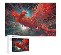 1000 PCS Rompecabezas para Adultos Phoenix Rising A Digital Artwork Rompecabezas para Adultos Juguetes Antiestrés Decoración del Hogar Cumpleaños Y Navidad 1000 PCS