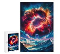 1000 PCS Rompecabezas para Adultos Portal Blue Rompecabezas para Adultos Juego De Ingenio Pero Divertidos Y Regalos Humorísticos para Amigos Y Familiares 1000 PCS