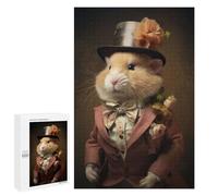 1000 PCS Rompecabezas para Adultos Portrait of Hamster Rompecabezas para Adultos Juegos Divertidos Alivia El Estrés Desafiante De Completar 1000 PCS