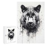 1000 PCS Rompecabezas para Adultos Puma Beauty Black Ink Rompecabezas para Adultos Juego De Ingenio Pero Divertidos Y Regalos Humorísticos para Amigos Y Familiares 1000 PCS