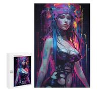1000 PCS Rompecabezas para Adultos Punk Girl No7 Rompecabezas para Adultos Juguetes Antiestrés Una Obra De Arte Difícil Y Desafiante 1000 PCS