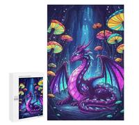 1000 PCS Rompecabezas para Adultos Purple Dragon in Mushroom Cave Rompecabezas para Adultos Juegos Divertidos Vacaciones En Casa Matar El Tiempo Regalos De Cumpleaños Y Únicos 1000 PCS