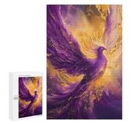 1000 PCS Rompecabezas para Adultos Purple Phoenix Rising Rompecabezas para Adultos Juegos Divertidos Alivia El Estrés Desafiante De Completar 1000 PCS