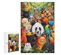 1000 PCS Rompecabezas para Adultos Rainbow Forest Friends Rompecabezas para Adultos Juguetes Antiestrés Decoración del Hogar Cumpleaños Y Navidad 1000 PCS