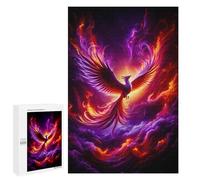 1000 PCS Rompecabezas para Adultos Red and Purple Phoenix Rompecabezas para Adultos Juguetes Antiestrés Una Obra De Arte Difícil Y Desafiante 1000 PCS