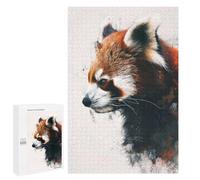 1000 PCS Rompecabezas para Adultos Red Panda Profile Art Juego Familiar De Rompecabezas Análisis Y Lógica Interacción Entre Padres E Hijos 1000 PCS
