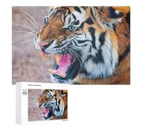 1000 PCS Rompecabezas para Adultos Roaring Tiger Close-Up -1 Rompecabezas para Adultos Juegos De Relajación Regalo De Cumpleaños Cumpleaños Y Navidad 1000 PCS