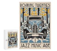 1000 PCS Rompecabezas para Adultos Roaring Twenties Jazz Music Age Rompecabezas para Adultos Juegos Divertidos Corte De Precisión Regalos De Cumpleaños Y Únicos 1000 PCS