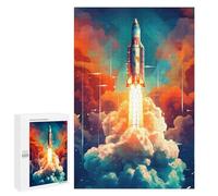 1000 PCS Rompecabezas para Adultos Rocket Launch Into Space -1 Rompecabezas para Adultos Juego De Ingenio Pero Divertidos Y Regalos Humorísticos para Amigos Y Familiares 1000 PCS