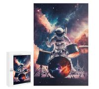 1000 PCS Rompecabezas para Adultos Rompecabezas Astronaut Drummer in Space Rompecabezas Juegos Relajantes Una Obra De Arte Cumpleaños 1000 PCS
