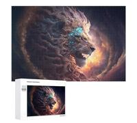 1000 PCS Rompecabezas para Adultos Rompecabezas Galactic Lion Majesty -5 Rompecabezas Juegos Relajantes Una Obra De Arte Cumpleaños 1000 PCS