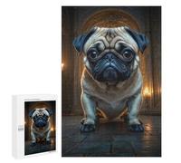1000 PCS Rompecabezas para Adultos Rompecabezas Grumpy Pug in A Grand Hall Rompecabezas para Adultos Juguetes Antiestrés Juego Difícil Y Desafiante Regalos 1000 PCS