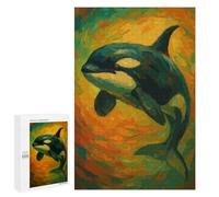 1000 PCS Rompecabezas para Adultos Rompecabezas Orca Painting Art Rompecabezas para Adultos Juguetes Antiestrés Juego Difícil Y Desafiante Regalos 1000 PCS