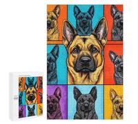 1000 PCS Rompecabezas para Adultos Rompecabezas Pop Art German Shepherd Rompecabezas para Adultos Juguetes Antiestrés Juego Difícil Y Desafiante Regalos 1000 PCS