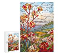 1000 PCS Rompecabezas para Adultos Rompecabezas Stained Glass Landscape Rompecabezas para Adultos Juguetes Antiestrés Juego Difícil Y Desafiante Regalos 1000 PCS