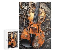 1000 PCS Rompecabezas para Adultos Rompecabezas Steampunk Violin Artwork Rompecabezas Juegos Relajantes Una Obra De Arte Cumpleaños 1000 PCS