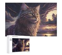 1000 PCS Rompecabezas para Adultos Rompecabezas Thunder Cats The Stormy Guardian Rompecabezas para Adultos Juego De Ingenio Carrera De Velocidad De Manos Juego Desafiante Regalos 1000 PCS