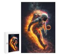 1000 PCS Rompecabezas para Adultos Running Astronaut in Space Rompecabezas para Adultos Juegos De Relajación Regalos para Mujeres Regalos De Cumpleaños 1000 PCS