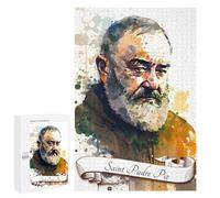 1000 PCS Rompecabezas para Adultos Saint Padre PIO Rompecabezas para Adultos Juegos De Relajación Regalos para Mujeres Regalos De Cumpleaños 1000 PCS