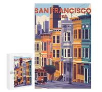 1000 PCS Rompecabezas para Adultos San Francisco Rompecabezas para Adultos Juego De Ingenio Pero Divertido Y Humorístico Actividades Divertidas En Casa, 1000 PCS