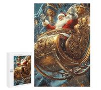 1000 PCS Rompecabezas para Adultos Santas Golden Sleigh Rompecabezas para Adultos Juguete Decoración De Pared Decoración del Hogar 1000 PCS