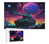 1000 PCS Rompecabezas para Adultos Sci-Fi Tank Adventure -1 Rompecabezas para Adultos Juegos Divertidos Regalos para Mujeres Desafiantes De Completar 1000 PCS