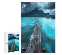1000 PCS Rompecabezas para Adultos Serene Bora Bora Retreat Rompecabezas para Adultos Juguete Decoración De Pared Mejora Los Recuerdos Regalos para Amigos Y Familiares 1000 PCS