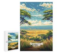 1000 PCS Rompecabezas para Adultos Serengeti National Park, Tanzania Art Rompecabezas para Adultos Juegos Divertidos Vacaciones En Casa Matar El Tiempo Regalos De Cumpleaños Y Únicos 1000 PCS