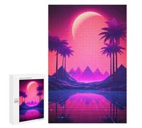 1000 PCS Rompecabezas para Adultos Shining Ascents Synthwave Rompecabezas para Adultos Juegos De Relajación Regalos para Mujeres Regalos De Cumpleaños 1000 PCS