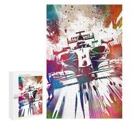 1000 PCS Rompecabezas para Adultos Speed Racing Rompecabezas para Adultos Juguetes Antiestrés Una Obra De Arte Difícil Y Desafiante 1000 PCS