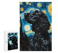 1000 PCS Rompecabezas para Adultos Starry Cocker Spaniel Rompecabezas para Adultos Juegos De Relajación Regalos para Mujeres Regalos De Cumpleaños 1000 PCS