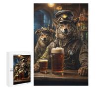 1000 PCS Rompecabezas para Adultos Steampunk Craft Beer Wolf Rompecabezas para Adultos Juguetes Antiestrés Una Obra De Arte Difícil Y Desafiante 1000 PCS