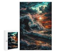 1000 PCS Rompecabezas para Adultos Stormly Ocean V4 Rompecabezas para Adultos Juguete Decoración De Pared Arte De Pared Desafiante De Completar 1000 PCS