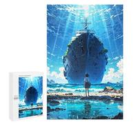1000 PCS Rompecabezas para Adultos Sunken Ship and Girl Rompecabezas para Adultos Juego De Ingenio Pero Divertidos Y Regalos Humorísticos para Amigos Y Familiares 1000 PCS