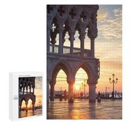 1000 PCS Rompecabezas para Adultos Sunrise in Venice Italy Rompecabezas para Adultos Juguete Decoración De Pared Mejora Los Recuerdos Regalos para Amigos Y Familiares 1000 PCS