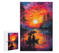 1000 PCS Rompecabezas para Adultos Sunset Romance Rompecabezas para Adultos Juguete Decoración De Pared Mejora Los Recuerdos Regalos para Amigos Y Familiares 1000 PCS